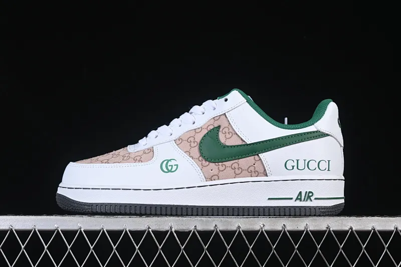 All categories Nk Air Force 1 Air Force series Nk Air Force 1 Low Air Force low-top Nike Air Force 1'07 Low Gucci joint pattern grass green Air Force 1 low-top casual sneakers AH8462-004